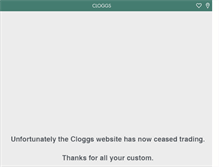 Tablet Screenshot of cloggs.co.uk